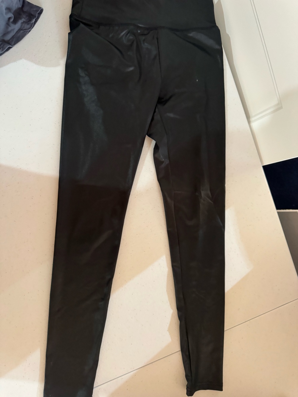 wild fable Black Faux Leather Straight Leg Pants